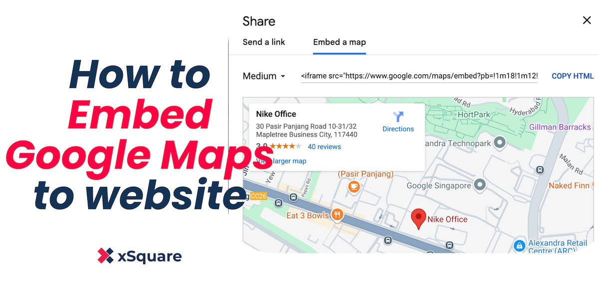 How to embed Google Map to website